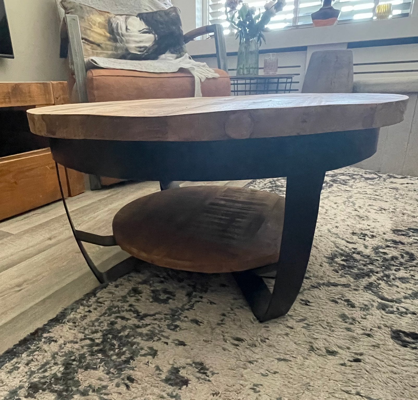 Salontafel, Ophalen, 50 tot 100 cm, Rond, Zo goed als nieuw