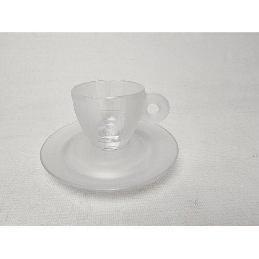 # Illy Art Collection 2003 Matteo Thun nude kop en schotels, Gebruikt, Ophalen of Verzenden, Glas, Overige stijlen