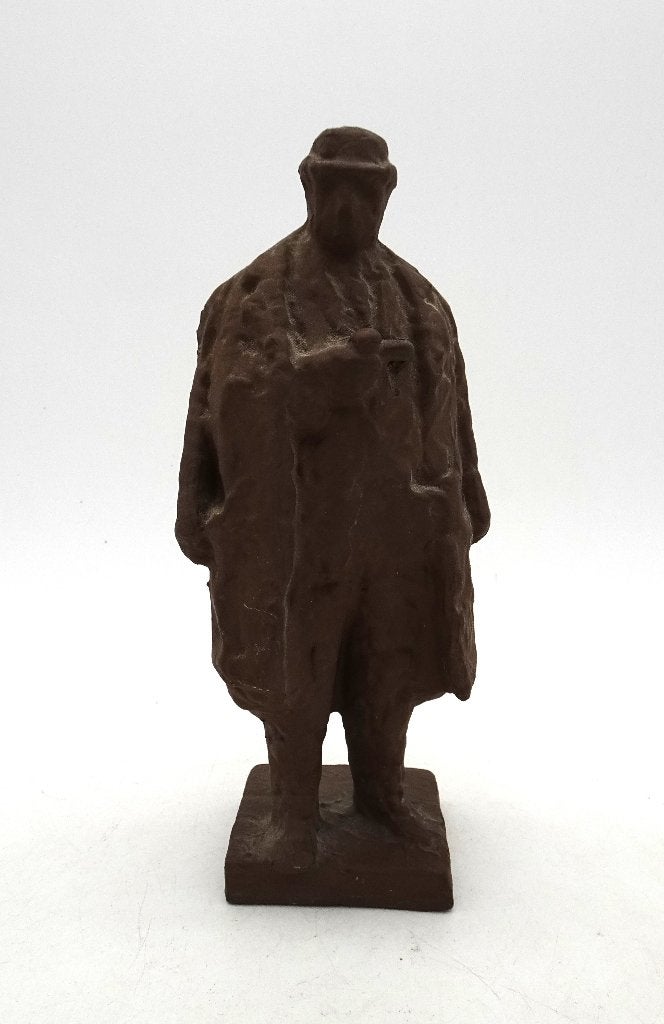 Pieter D'Hont terracotta Maigret Utrecht (1966) keramiek, Handgemaakt, Minder dan 20 cm, Ophalen of Verzenden, Steen of Keramiek