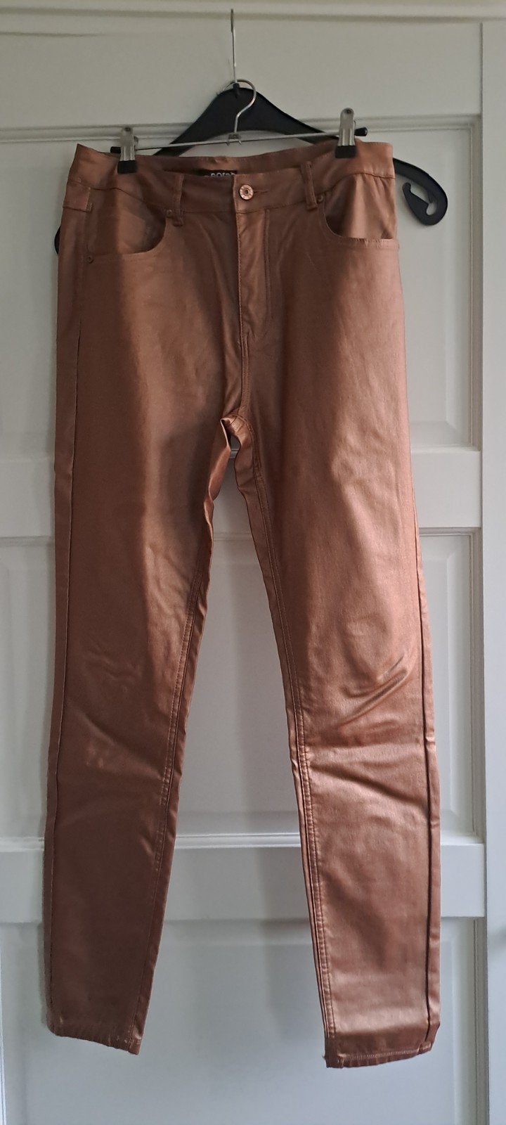 Norah metallic nep leren broek maat 42, Norah, Ophalen of Verzenden