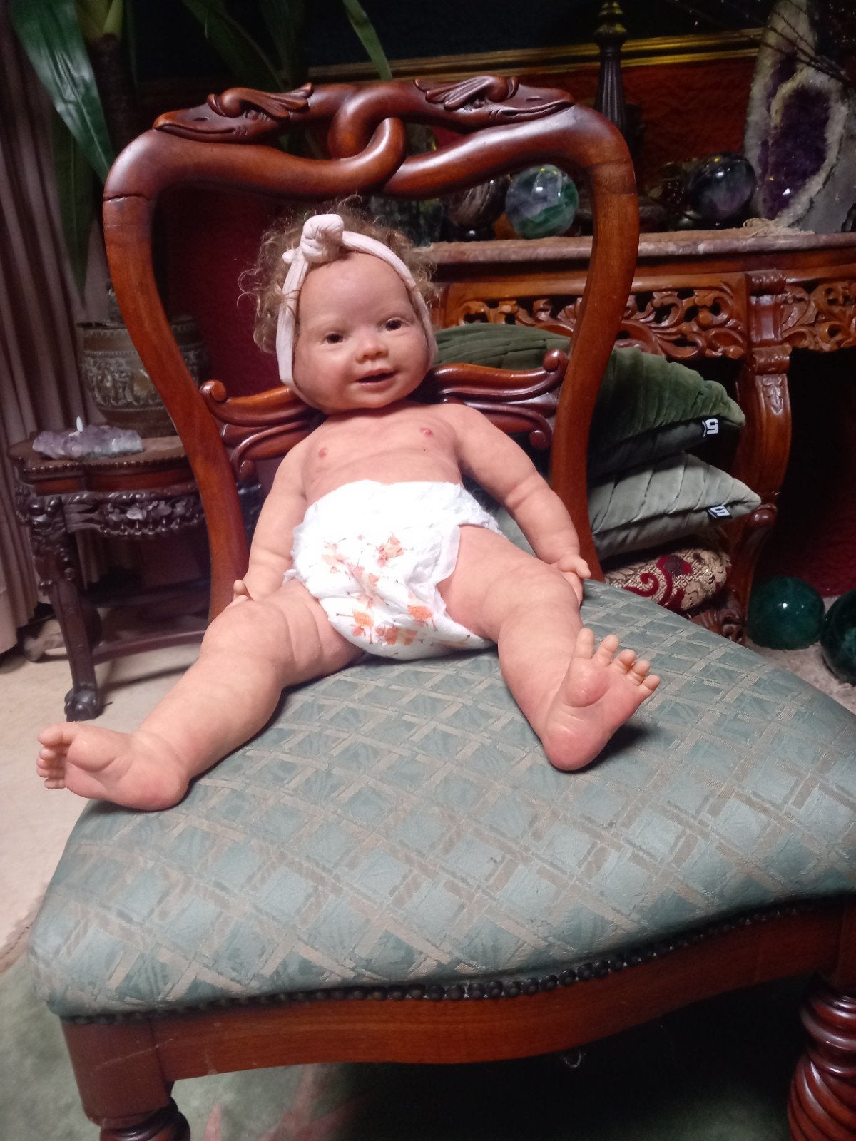 Levensechte Full Body Reborn Siliconen Baby Pop, Ophalen of Verzenden, Zo goed als nieuw, Babypop