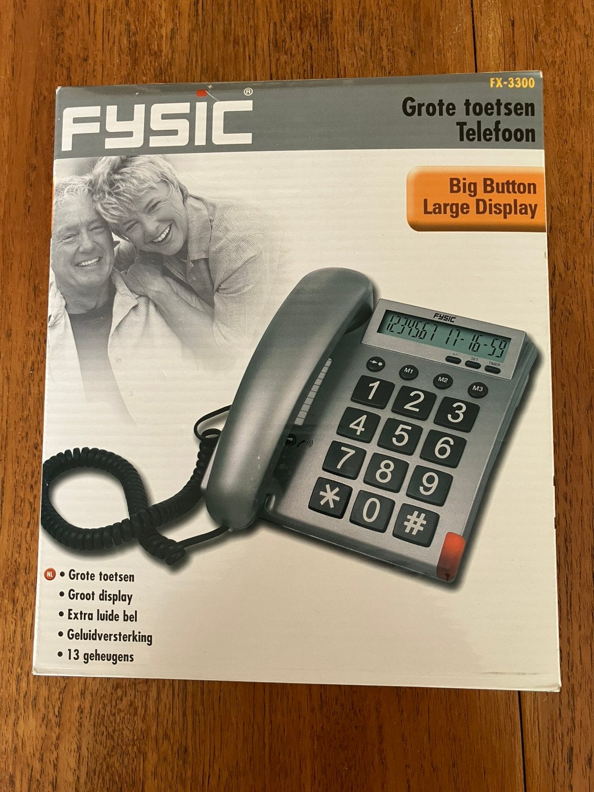Fysic FX-3300 senioren telefoon, NIEUW, Telecommunicatie, Vaste telefoons | Niet Draadloos, Verzenden, Nieuw