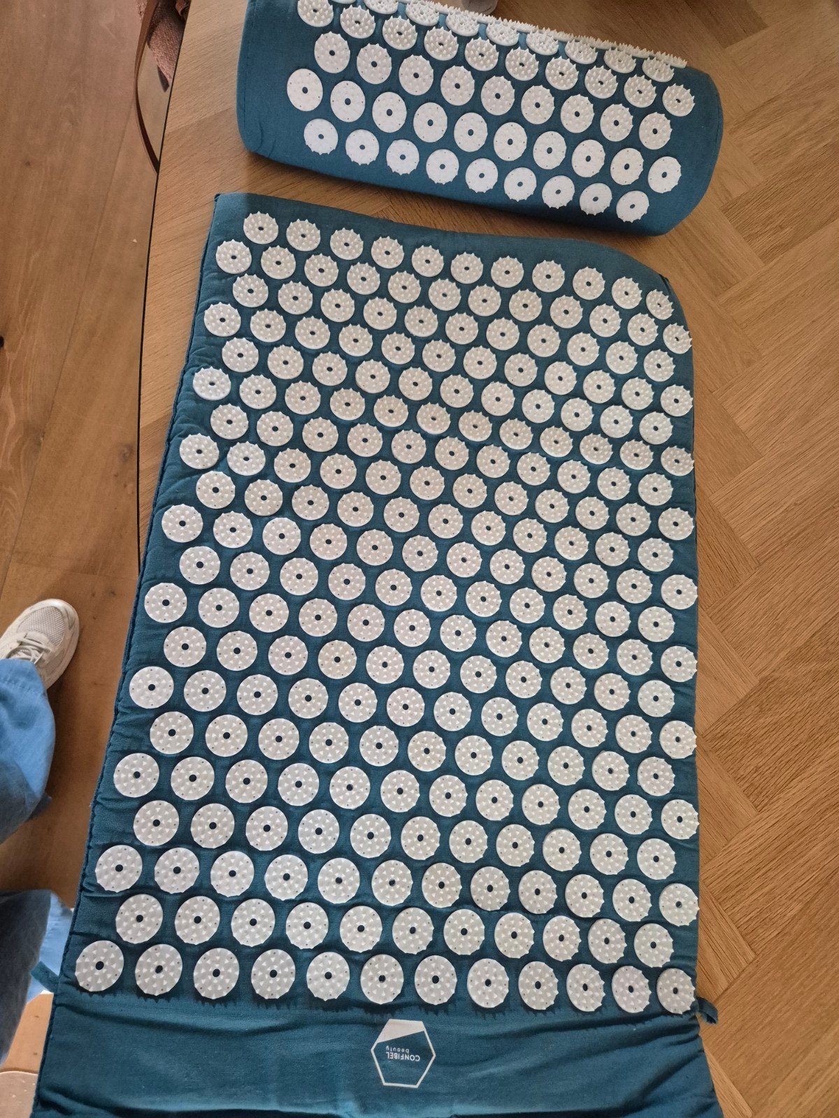 Acupressuurmat en kussen set - "spijkermat", Sport en Fitness, Gezondheidsproducten en Wellness, Ophalen of Verzenden, Zo goed als nieuw