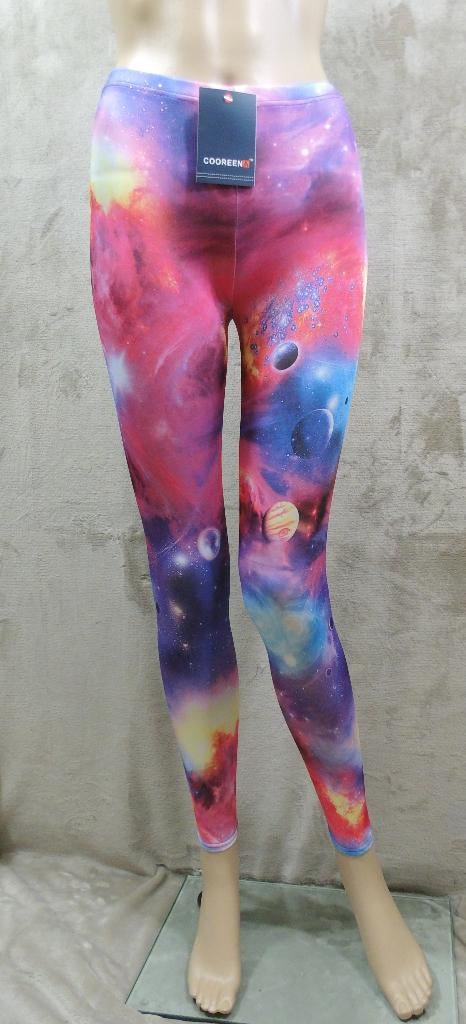 Legging Space Planeten maat S/M (121), Legging, Overige kleuren, Nieuw, Ophalen of Verzenden