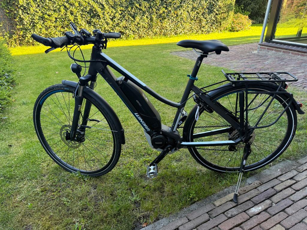 Electrische dames fiets, Fietsen en Brommers, Fietsen | Dames | Damesfietsen, 53 tot 56 cm, Versnellingen, Zo goed als nieuw, Ophalen