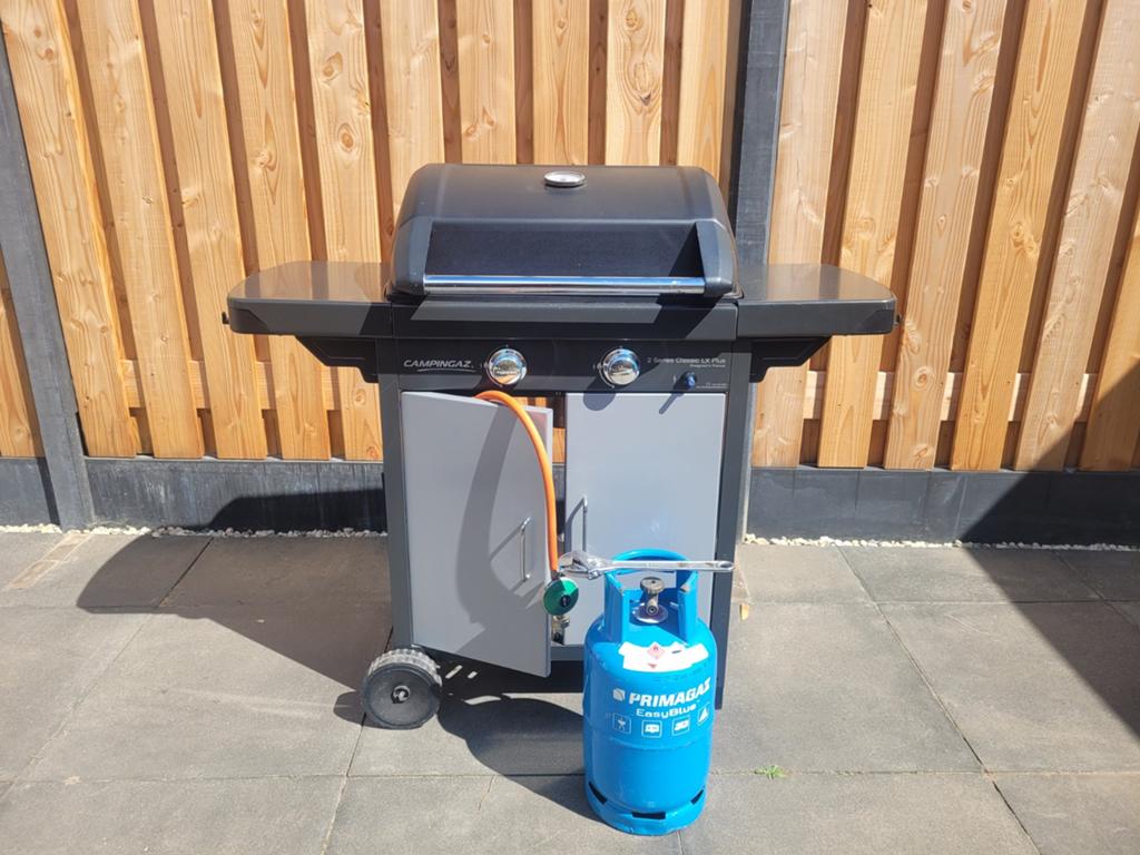 Campingaz 2 Series Classic LX Plus gasbarbecue + gasfles, Tuin en Terras, Gasbarbecues, Ophalen, Gebruikt, Campingaz
