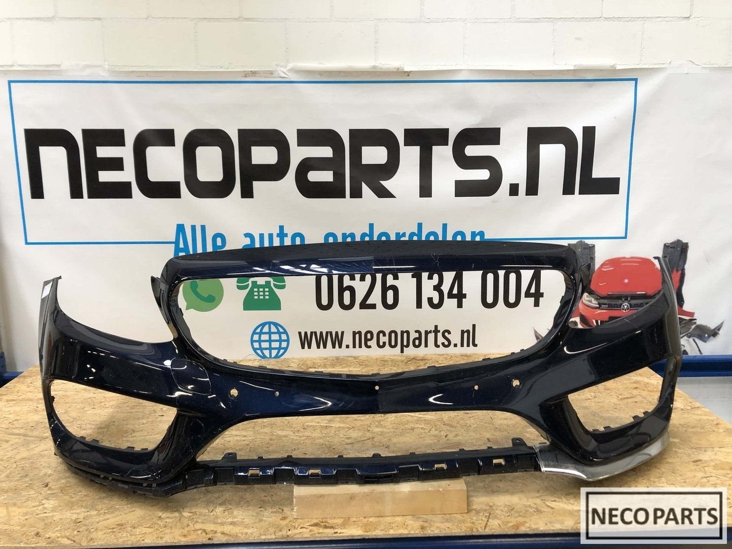 W205 c klasse C43 Amg voorbumper origineel pdc, Gebruikt, -, Voor, Ophalen of Verzenden