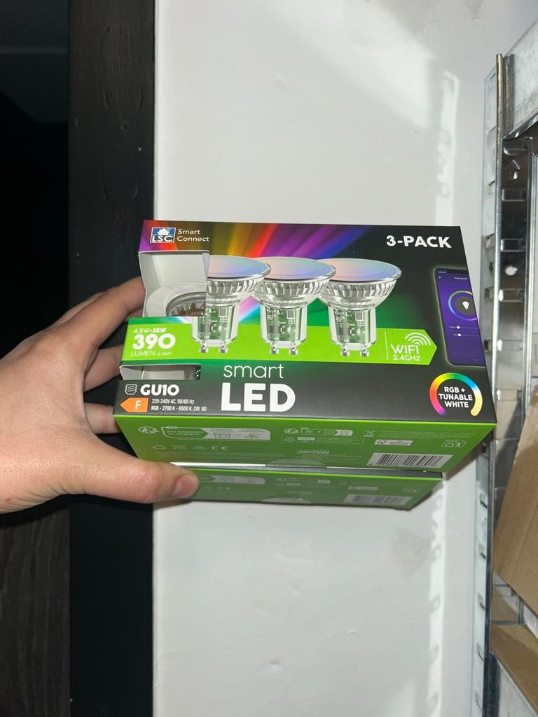 2x LSC Smart Connect GU10 LED sets (3 stuks per set), Huis en Inrichting, Lampen | Losse lampen, 30 tot 60 watt, Led-lamp, Nieuw