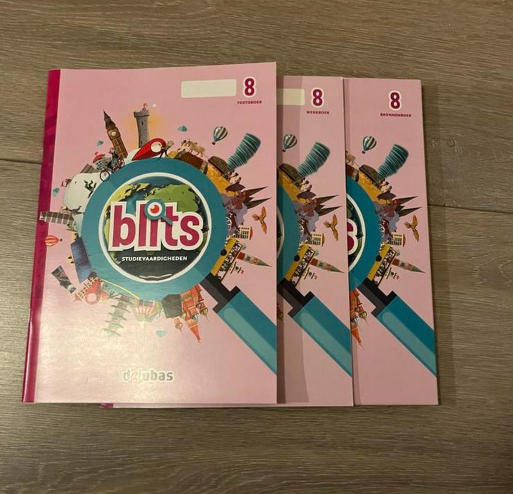 Blits Studievaardigheden 8: Toetsboek, Werkboek, Bronnenboek, Boeken, Ophalen, Gelezen, Overige niveaus, Overige vakken