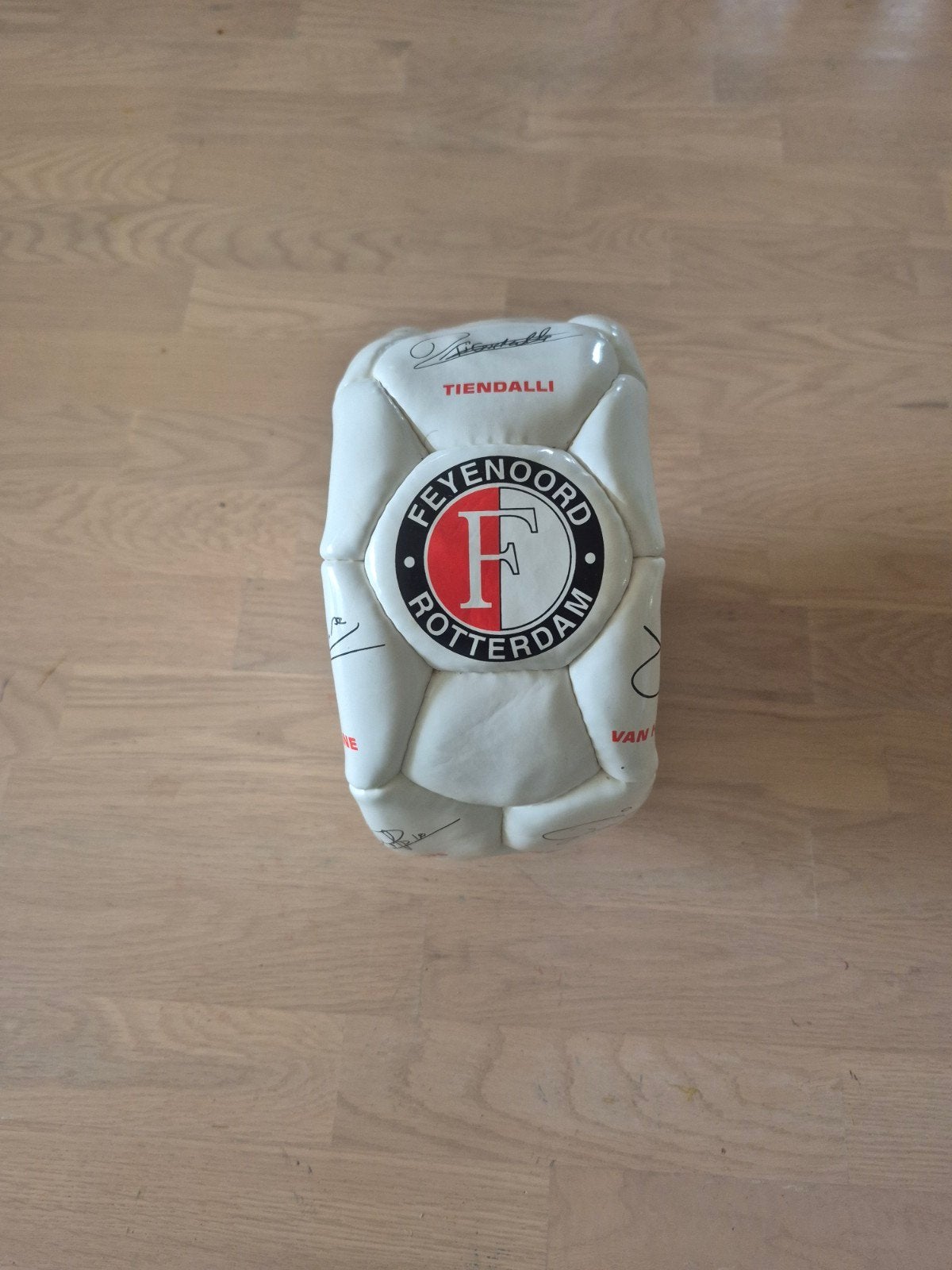 Gesigneerde Feyenoord voetbal - Collectors item, Ophalen of Verzenden, Gebruikt, Bal