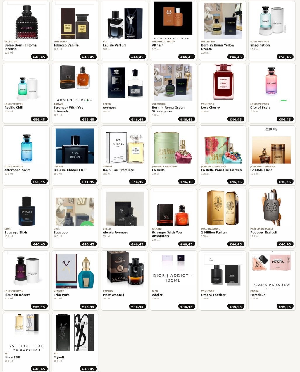 Parfums, Verzenden, Nieuw, Parfumfles, Gevuld