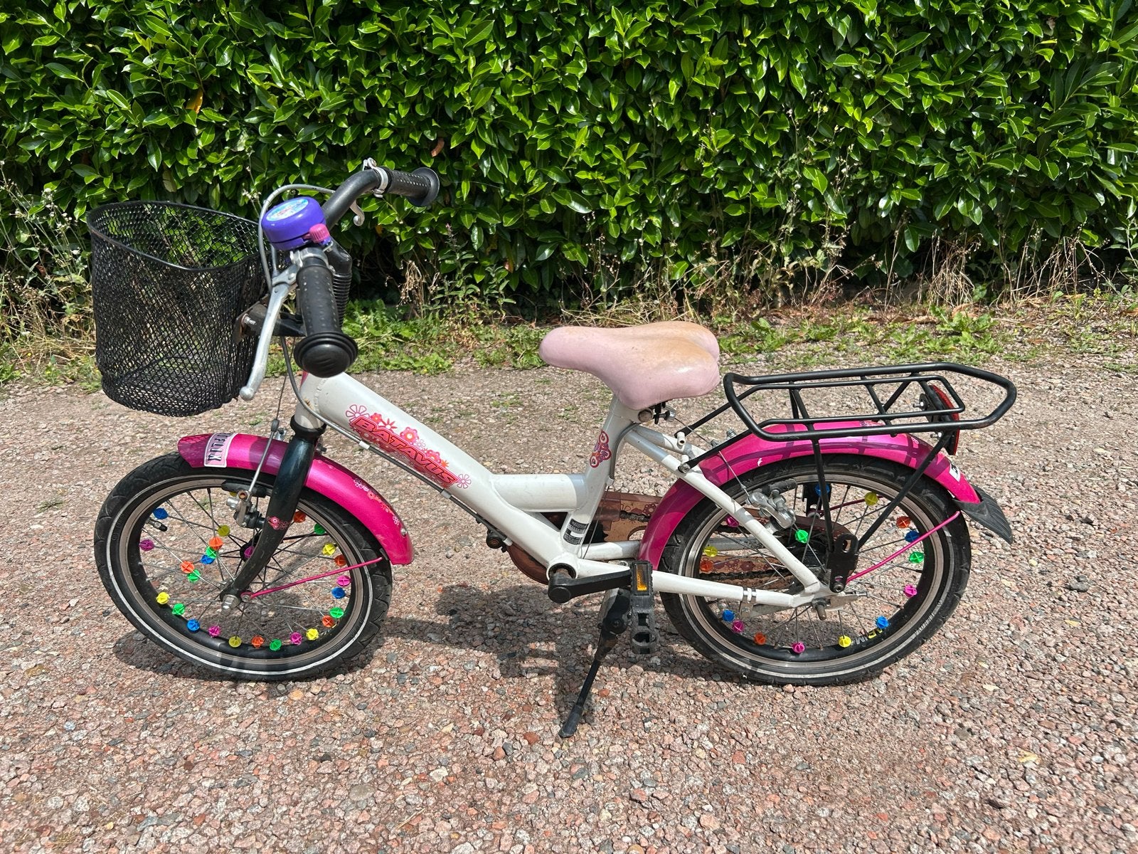 Batavus koula kinderfiets 16 inch, Ophalen, Gebruikt, Terugtraprem, 16 tot 20 inch