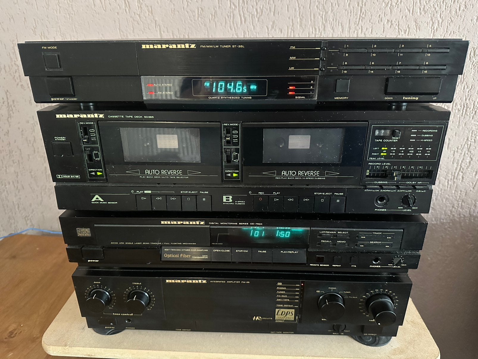 Marantz stereo set, Gebruikt, Tuner of Radio, Losse componenten, Ophalen