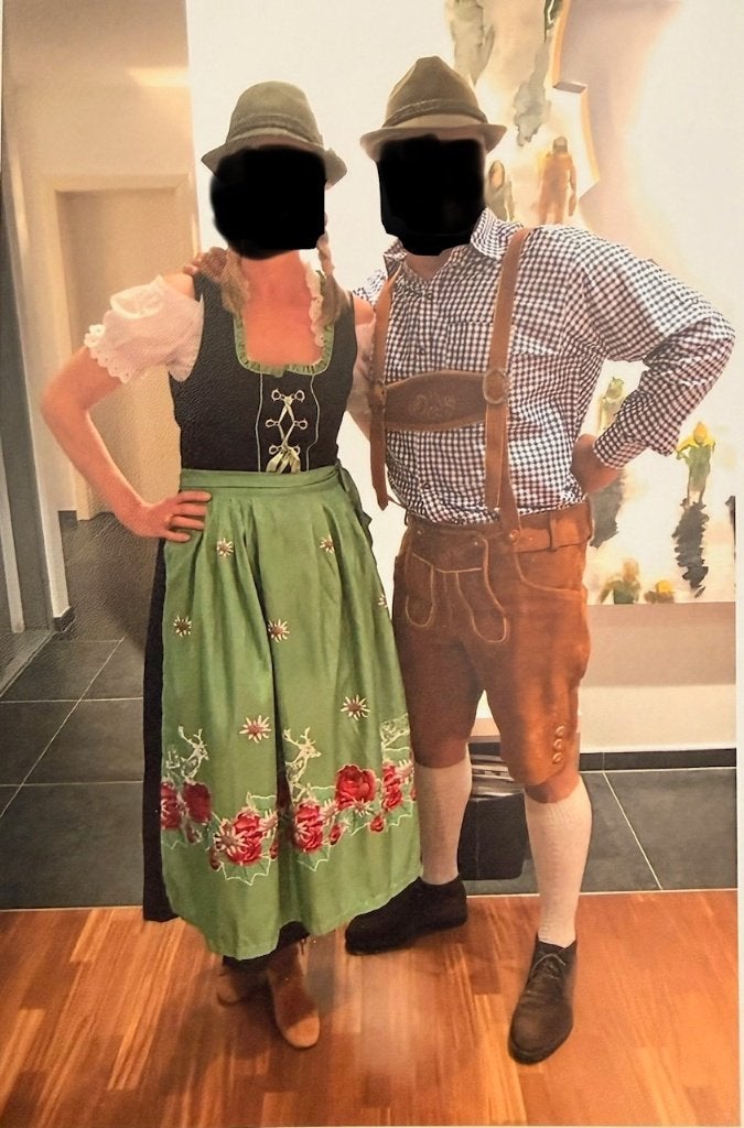 suede leren lederhose oktoberfest kleding set | xl, Ophalen, Nieuw, Maat 56/58 (XL), Kleding