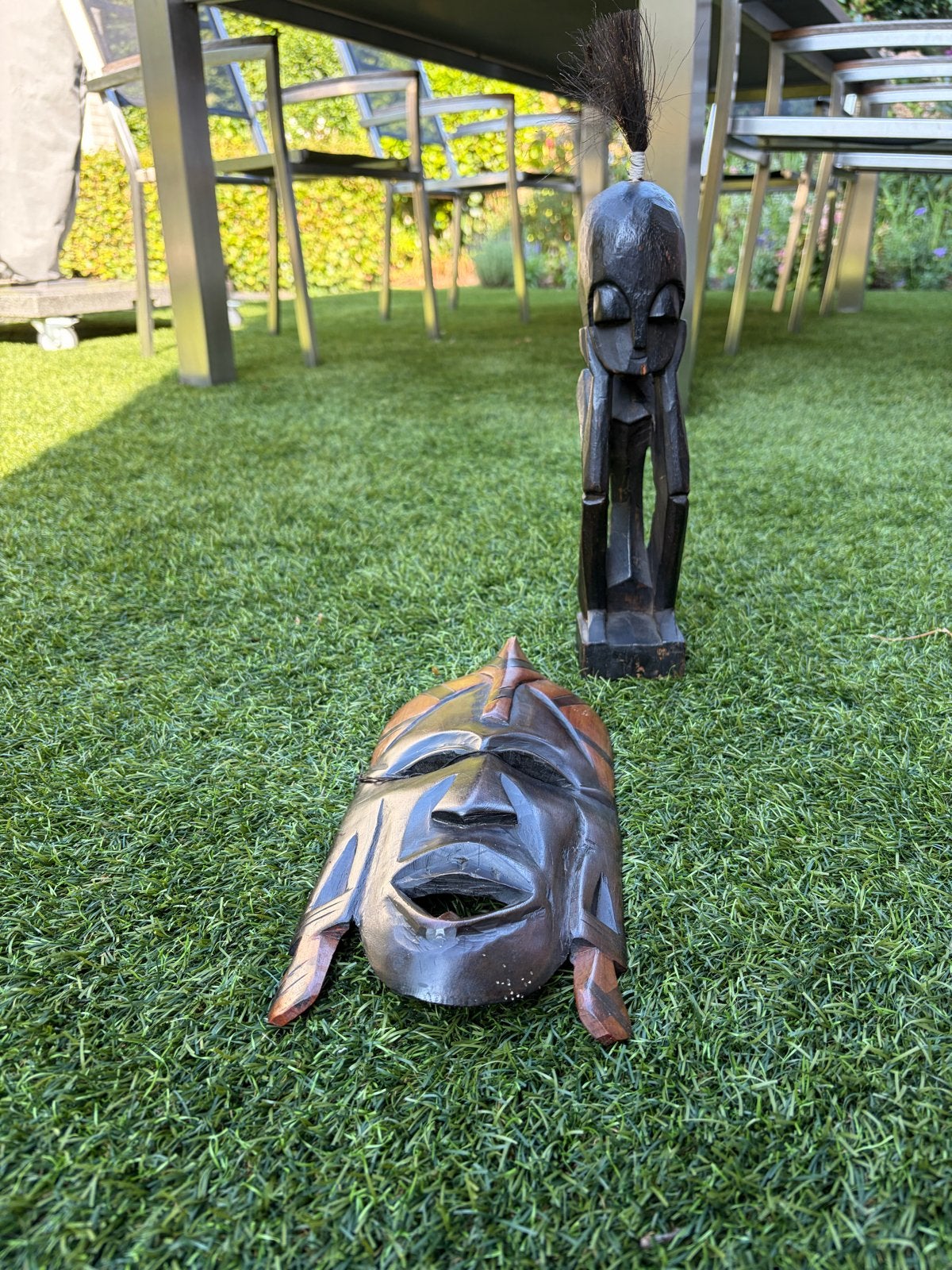 Mooie oude beelden - Afrikaanse kunst. Geen schade, Ophalen, Overige onderwerpen, Handgemaakt, 20 - 50 cm