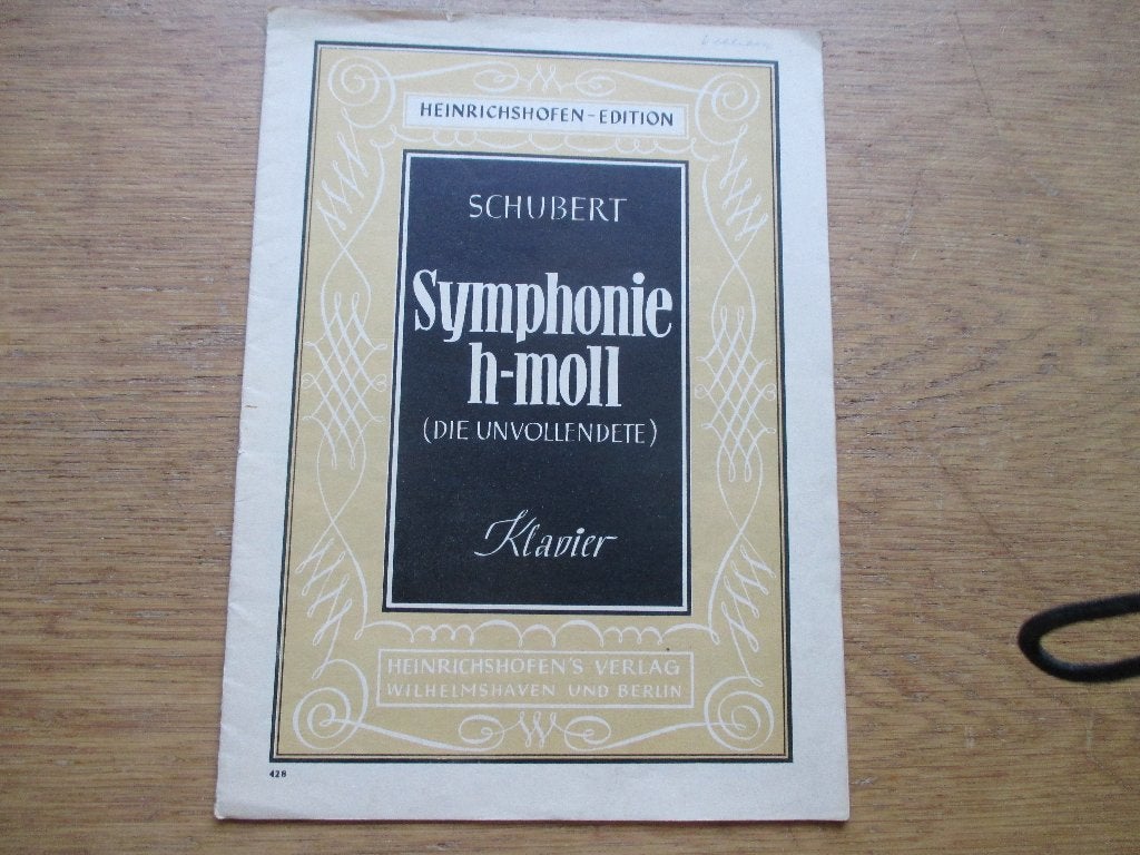 SCHUBERT - SYMPHONIE H-MOLL - DIE UNVOLLENDETE - PIANO, Gebruikt, Klassiek, Ophalen of Verzenden, Artiest of Componist