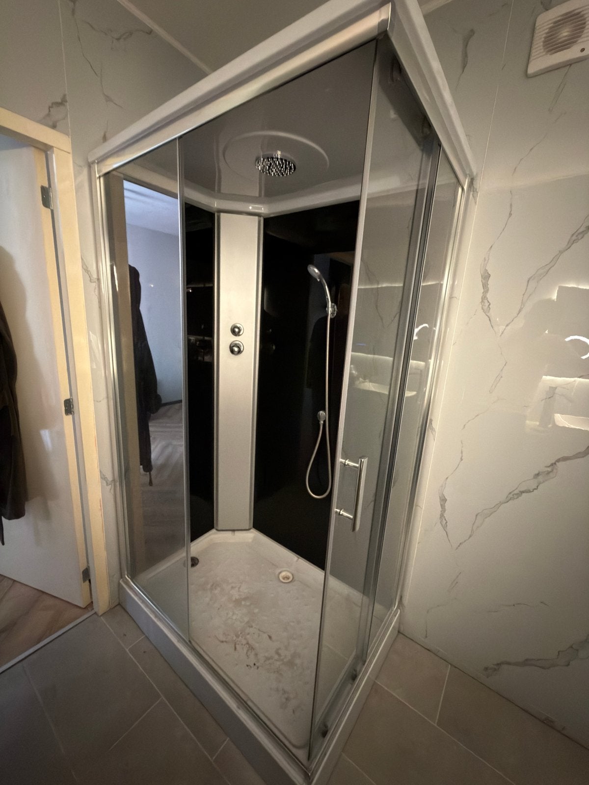Douchecabine - Gedemonteerd en klaar voor ophalen, Ophalen, Gebruikt, Glas, Douche