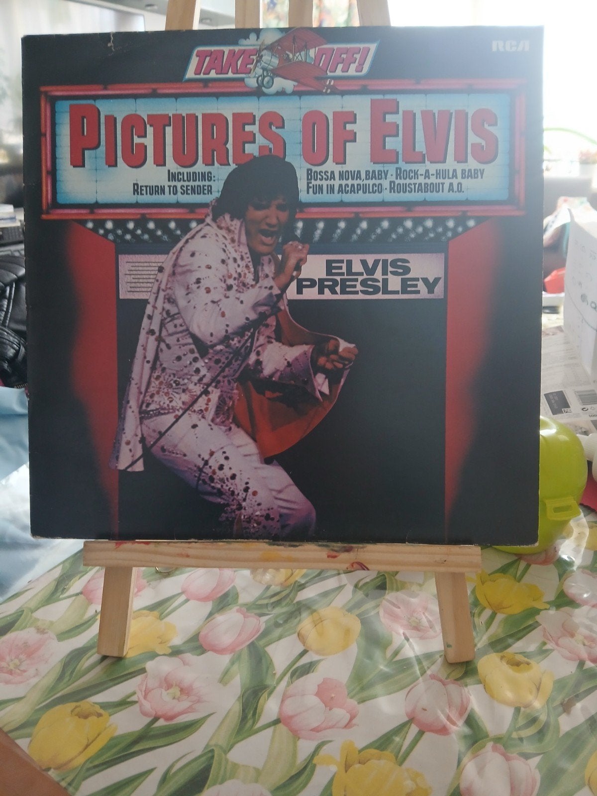 Elvis Presley - Pictures of Elvis LP (RCA) alleen hoes, LP, Gebruikt, Pop, Ophalen of Verzenden