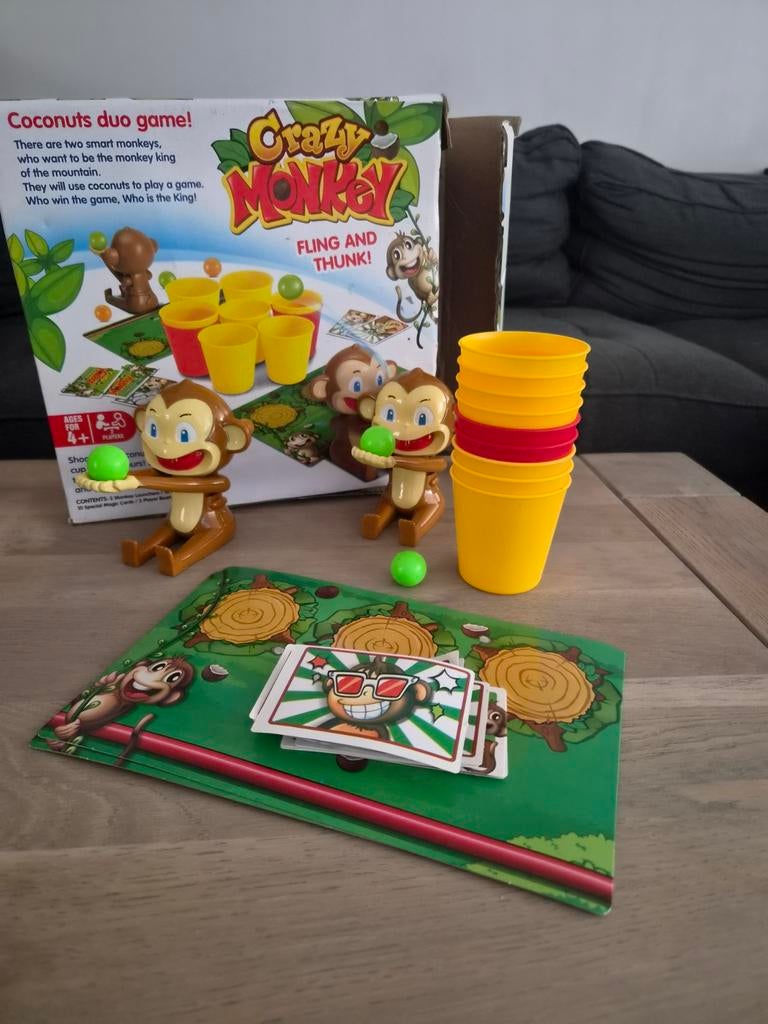 Crazy Monkey Fling and Thunk - Leuk familiespel!, Een of twee spelers, Ophalen, Gebruikt