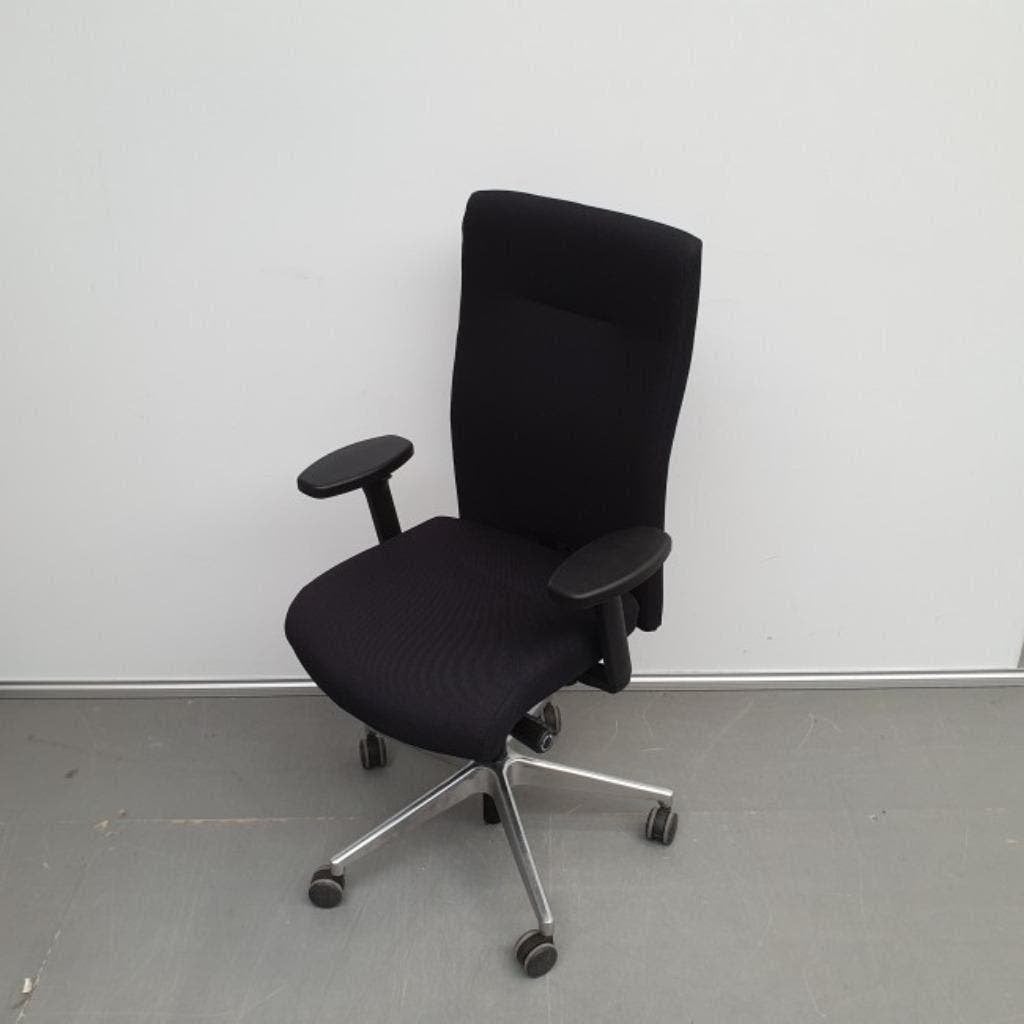 Grote Partij bureaustoelen Rovo XP 4015 met NIEUWE stof, Ophalen, Ergonomisch, Gebruikt, Zwart