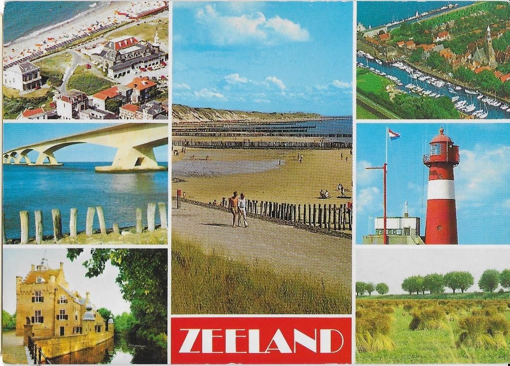 Ch831 Gelopen ansichtkaart zeeland, Ophalen of Verzenden, 1980 tot heden, Gelopen, Zeeland