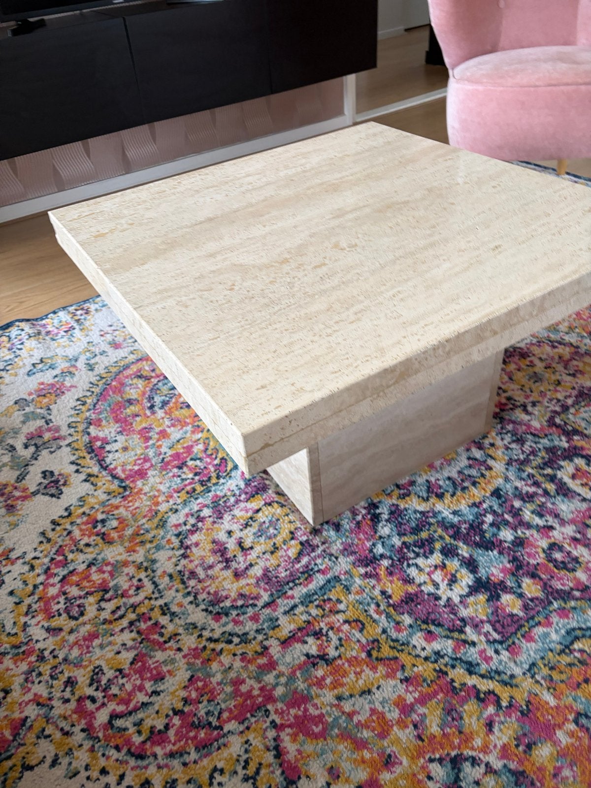 Marmeren salontafel - Goede staat, Ophalen, Gebruikt, Vierkant, 50 tot 100 cm