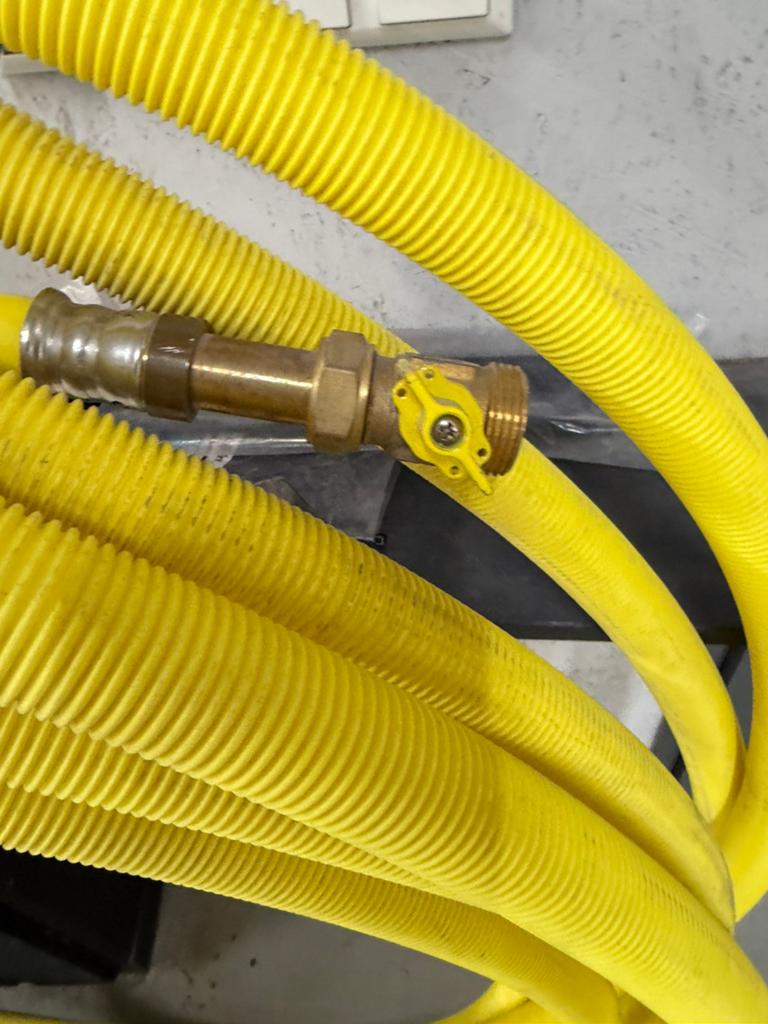 50 meter  19 mm gasleiding met kraan, Overige materialen, 6 meter of meer, Overige typen, Ophalen of Verzenden