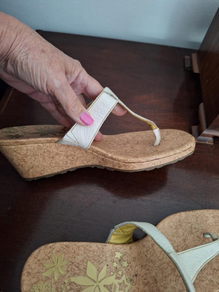 Timberland sleehak slippers wit - Maat 40, Slippers, Verzenden, Wit, Timberland
