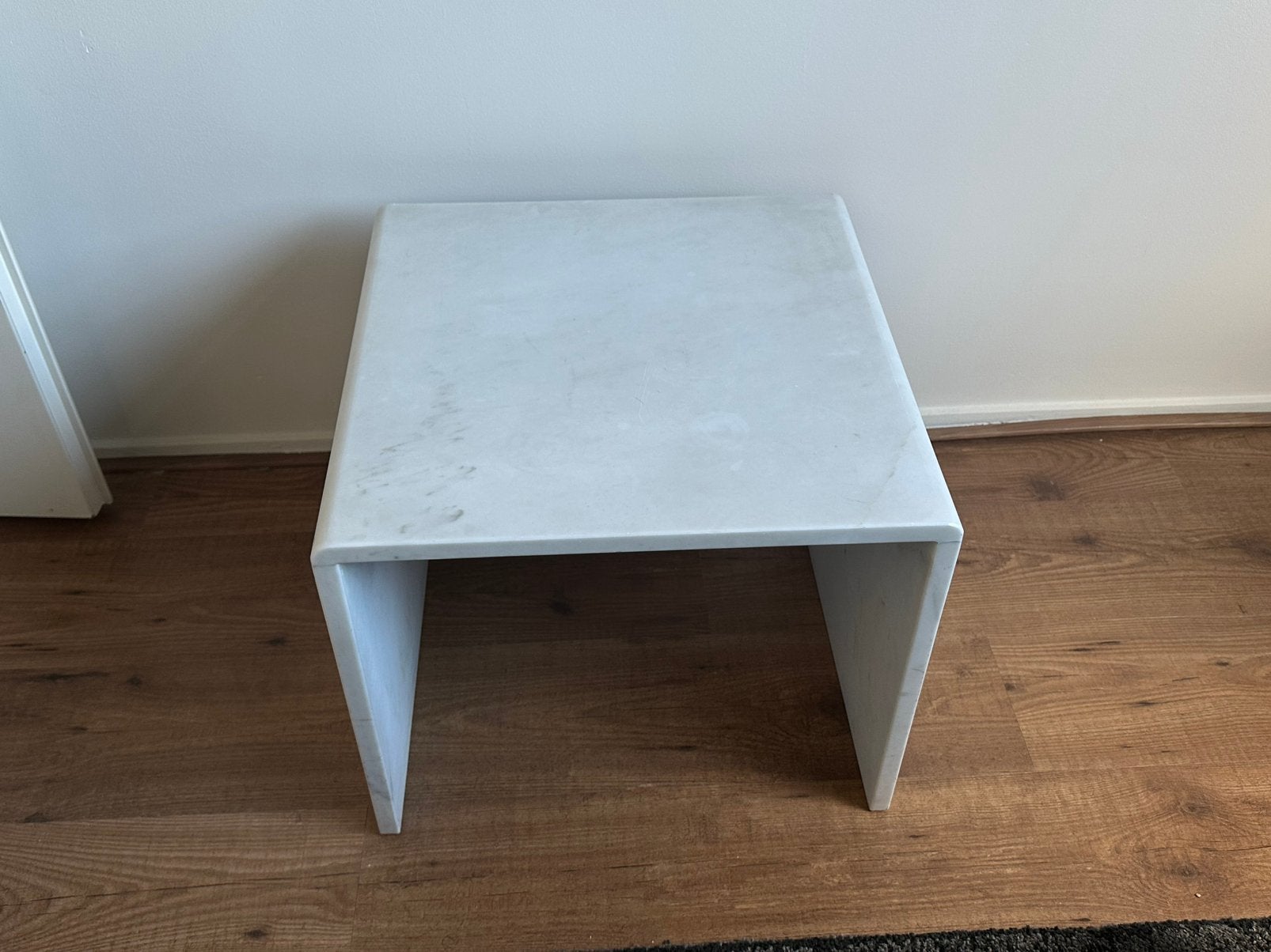 Marmeren Tafel, Ophalen, Minder dan 55 cm, Zo goed als nieuw, Rechthoekig