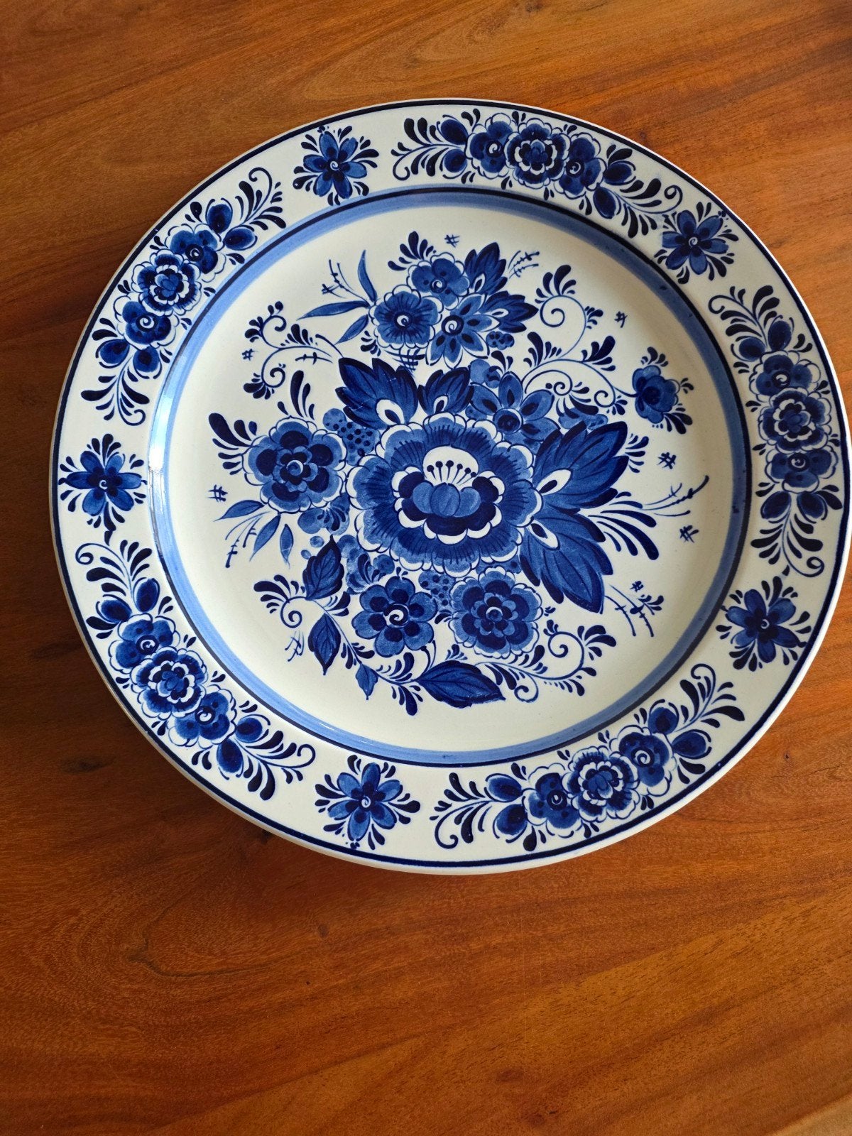 Groot Delfts blauw bord, Antiek en Kunst, Ophalen