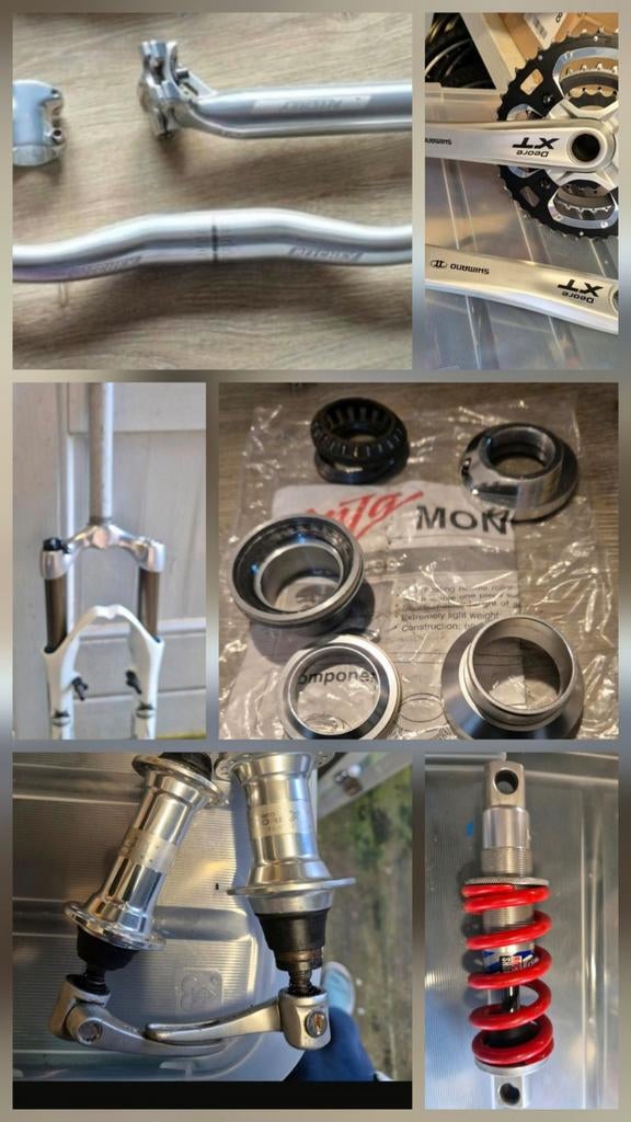 Te koop verschillende (vintage) MTB onderdelen, Ophalen, Stuur