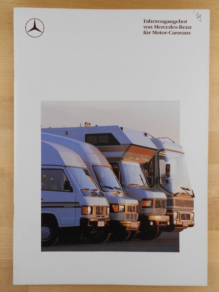 Mercedes Camper Brochure 1988 208 210 308 310 408 410 508 D, Zo goed als nieuw, Mercedes-Benz, Mercedes, Ophalen of Verzenden