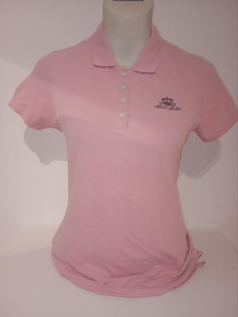Roze polo bien bleu shirt met korte mouwen - Maat L, Ophalen, Maat 42/44 (L), Zo goed als nieuw, Korte mouw