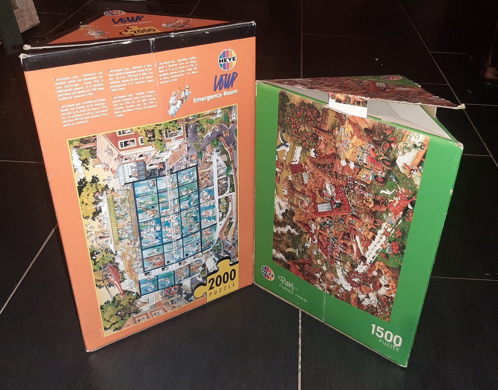puzzle heye - loup en ryba driehoekige  / triangel doos, Ophalen of Verzenden, Gebruikt, Legpuzzel