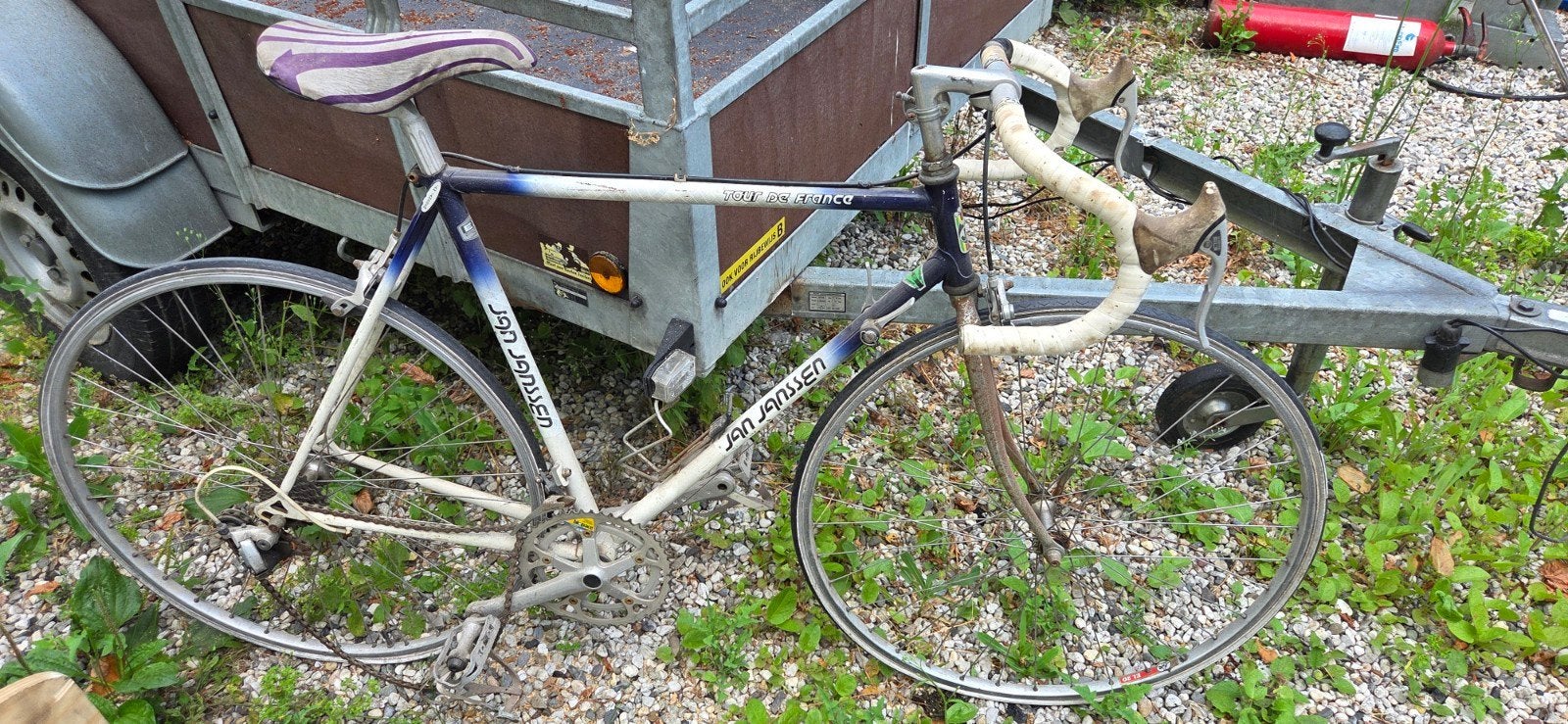 Vintage Jan Janssen racefiets - Ishiwata buizen, Ophalen