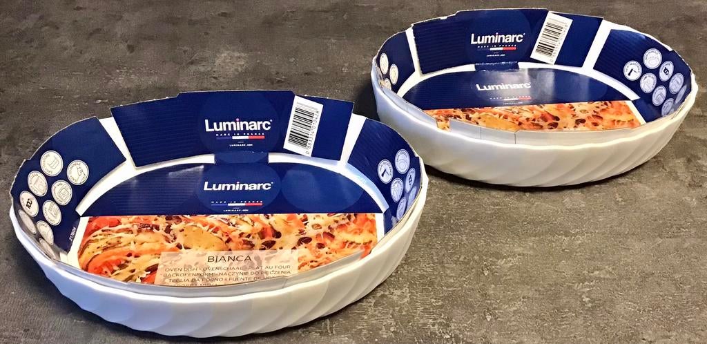 2 LUMINARC BIANCA OVENSCHALEN, Nieuw, Ophalen of Verzenden, Schaal of Schalen, Effen