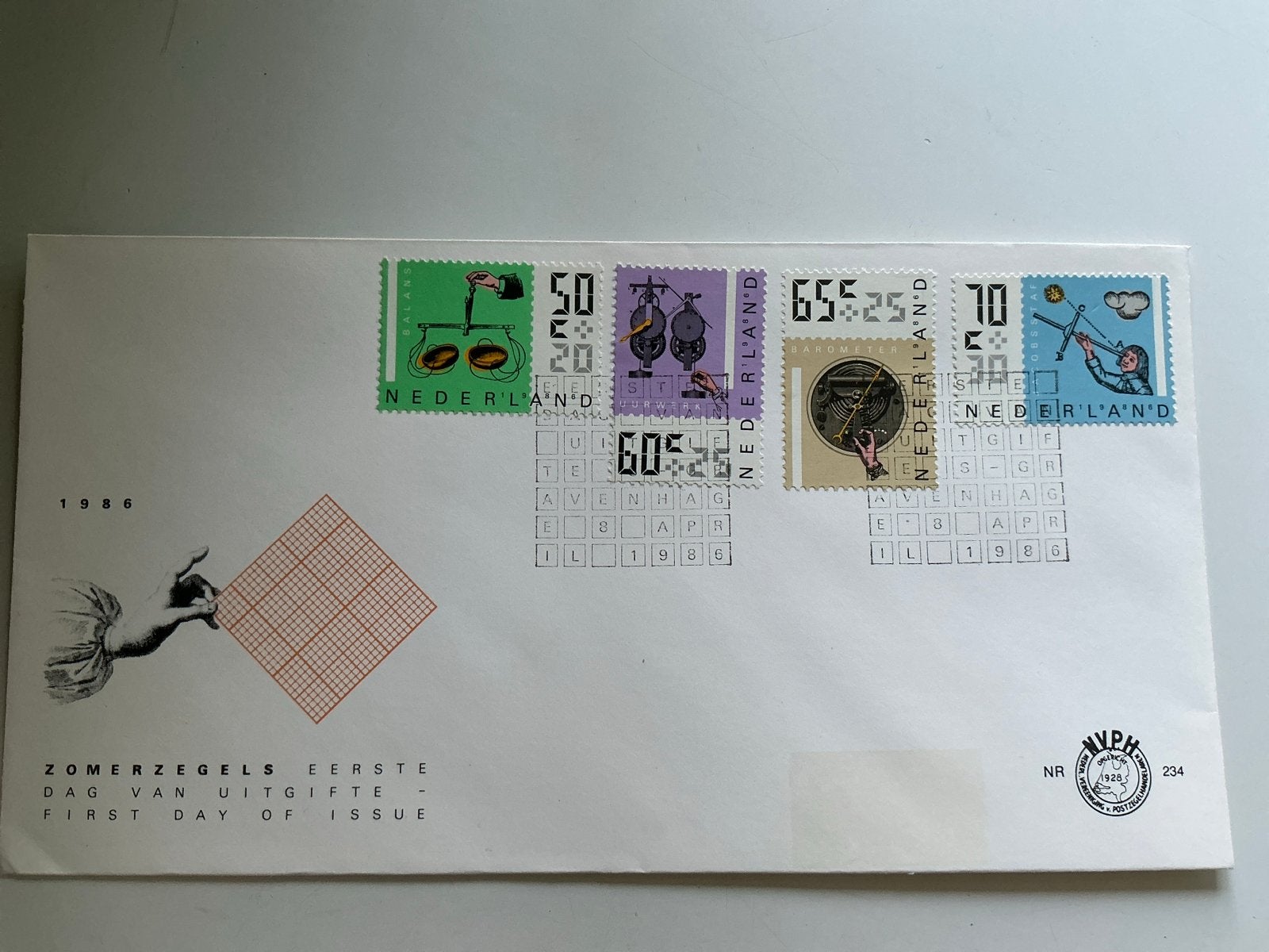 Zomerzegels 1986 Eerste Dag van Uitgifte FDC, Postzegels en Munten, Postzegels | Eerstedagenveloppen, Ophalen of Verzenden, Onbeschreven