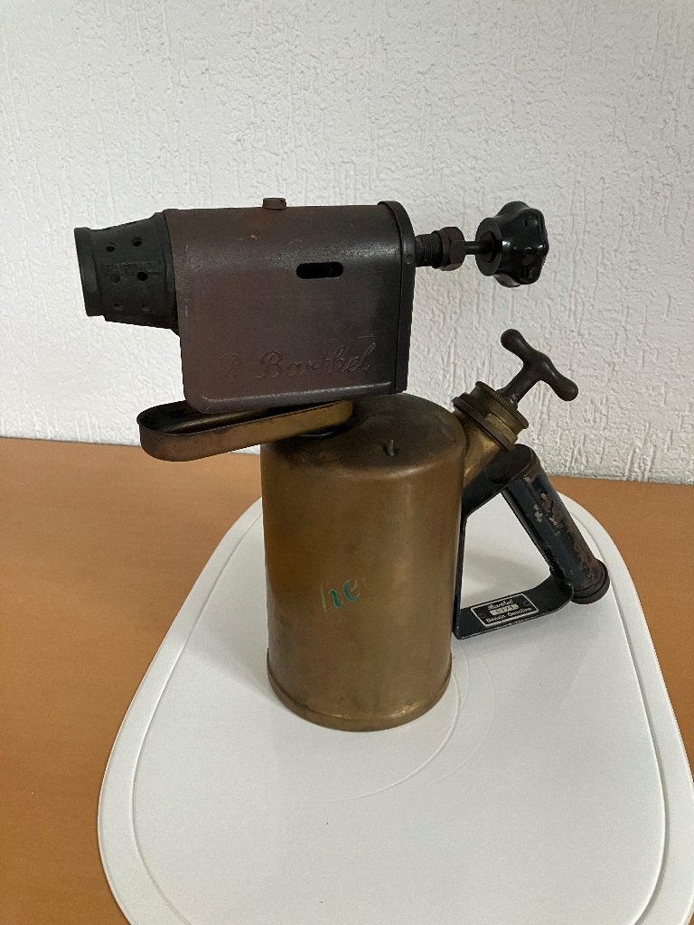 Antieke Barthel Benzine brander Fullmenge 0,9 l , Antiek en Kunst, Ophalen of Verzenden