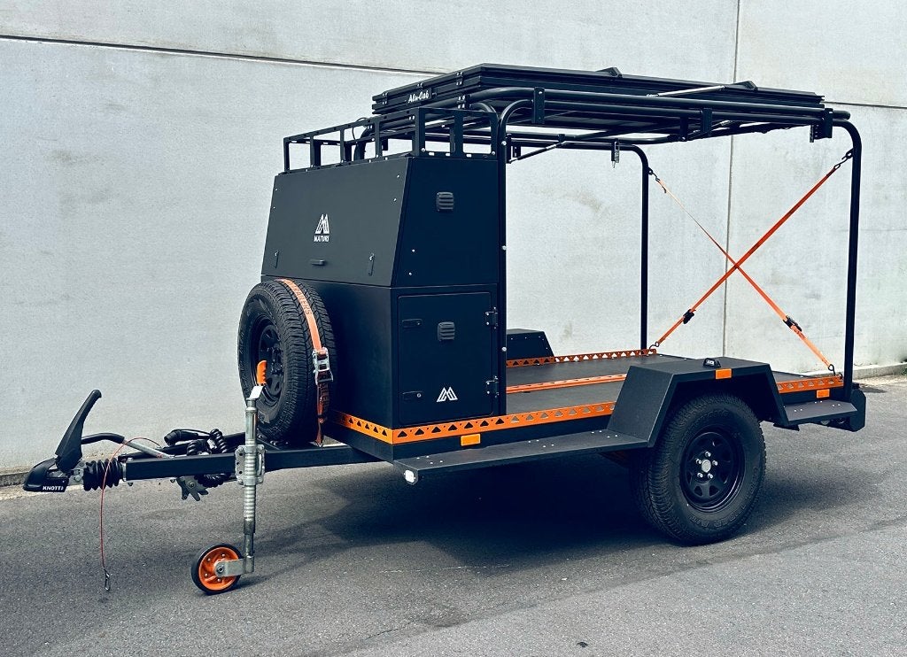 Heavy duty off road aanhanger voor quad of crossmotoren, Auto diversen, Aanhangers en Bagagewagens, Ophalen, Zo goed als nieuw