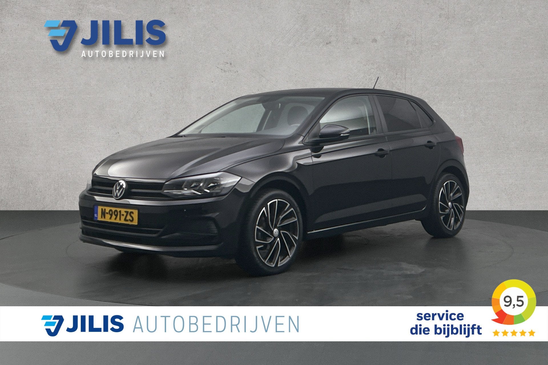 Volkswagen Polo 1.0 Comfortline | Cruise control | Lichtmeta, Auto's, Stof, Euro 6, 82 pk, Zwart