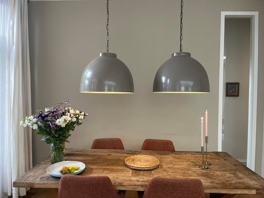Hanglampen industriële look, diameter 60cm, Ophalen, Gebruikt, Metaal, 75 cm of meer