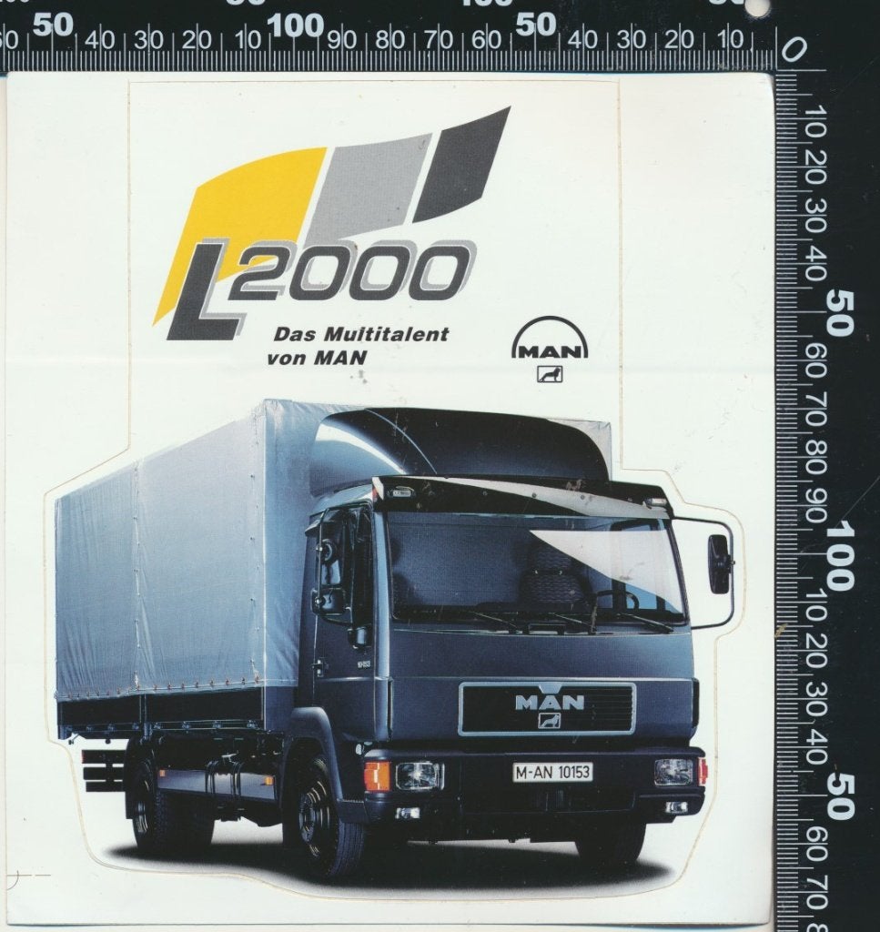 Sticker: MAN - L2000, Verzenden, Zo goed als nieuw, Bedrijf of Vereniging