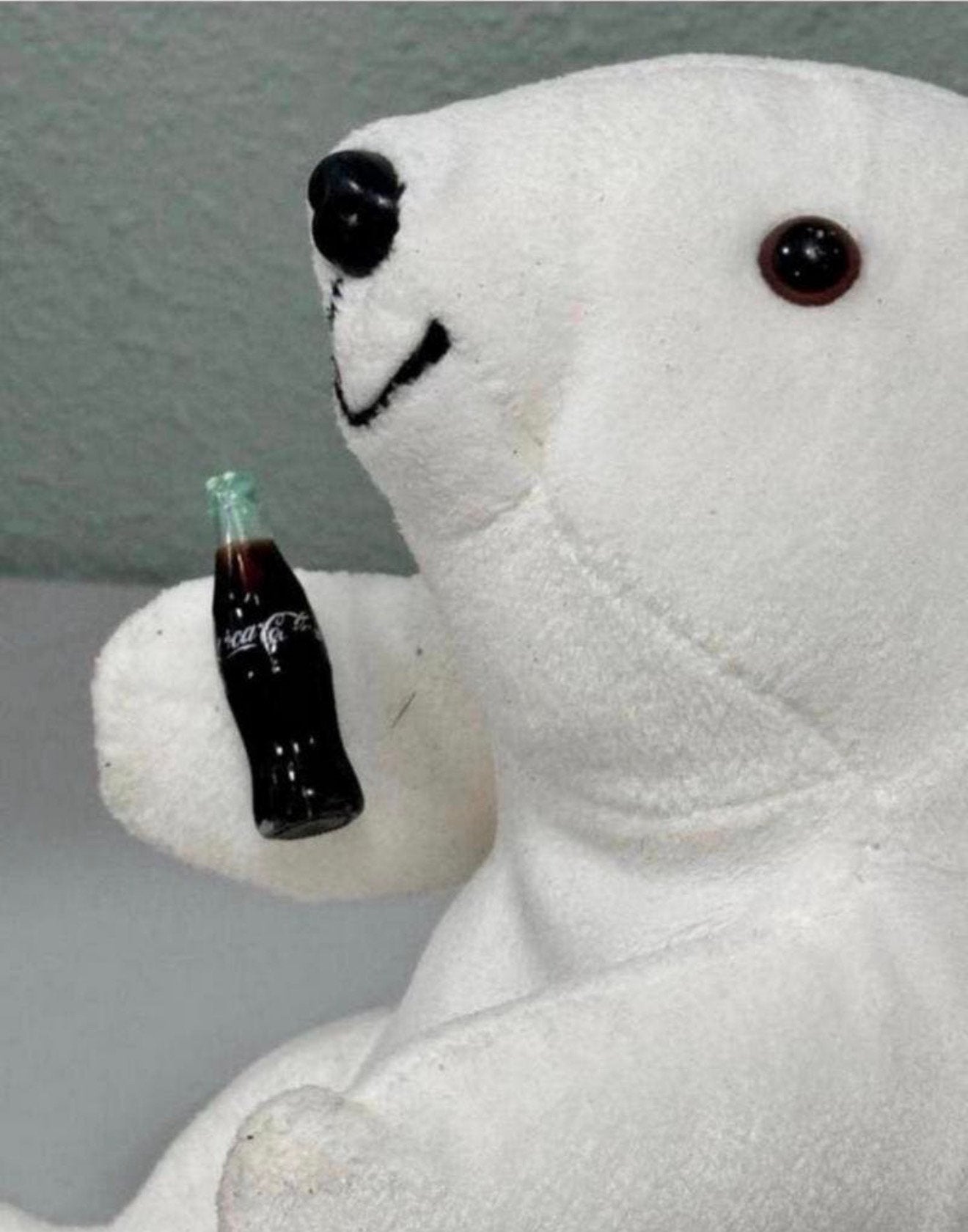 Vintage Coca-Cola beer plush 1997 Polar bear ijsbeer knuffel, Ophalen of Verzenden, Zo goed als nieuw, H, H