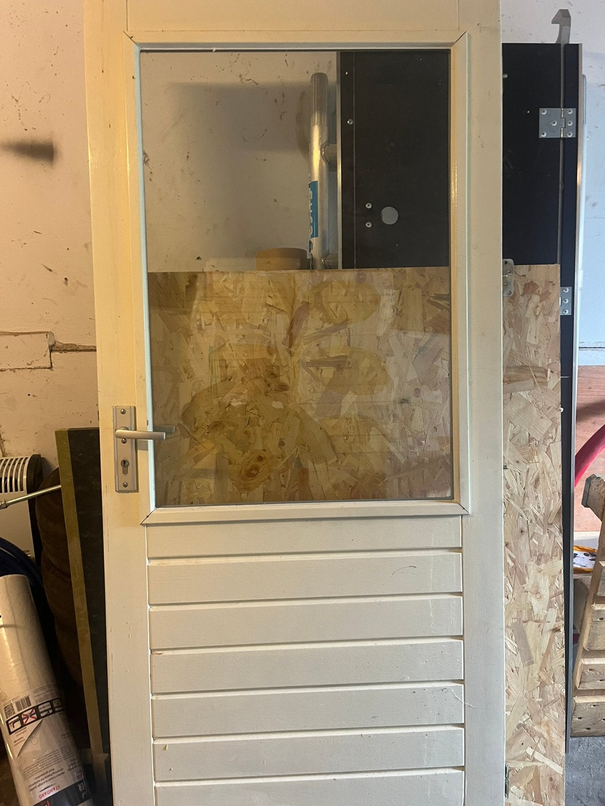 Hardhouten deur., Doe-het-zelf en Verbouw, Deuren en Horren, Ophalen of Verzenden, Zo goed als nieuw, Buitendeur, 200 tot 215 cm
