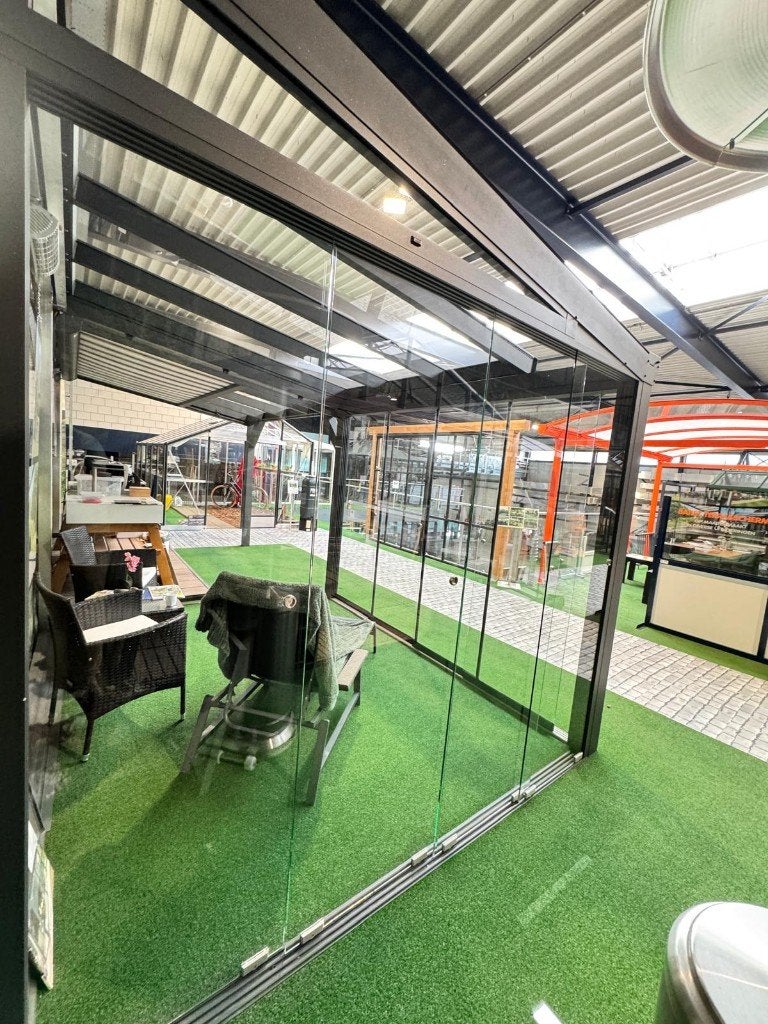 Glazen schuifwand compleet, Ophalen, Nieuw
