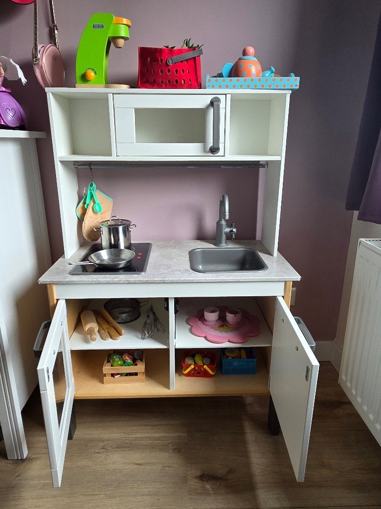 Ikea duktig keuken met extra speelgoed, Ophalen, Gebruikt, Hout, Speelkeuken