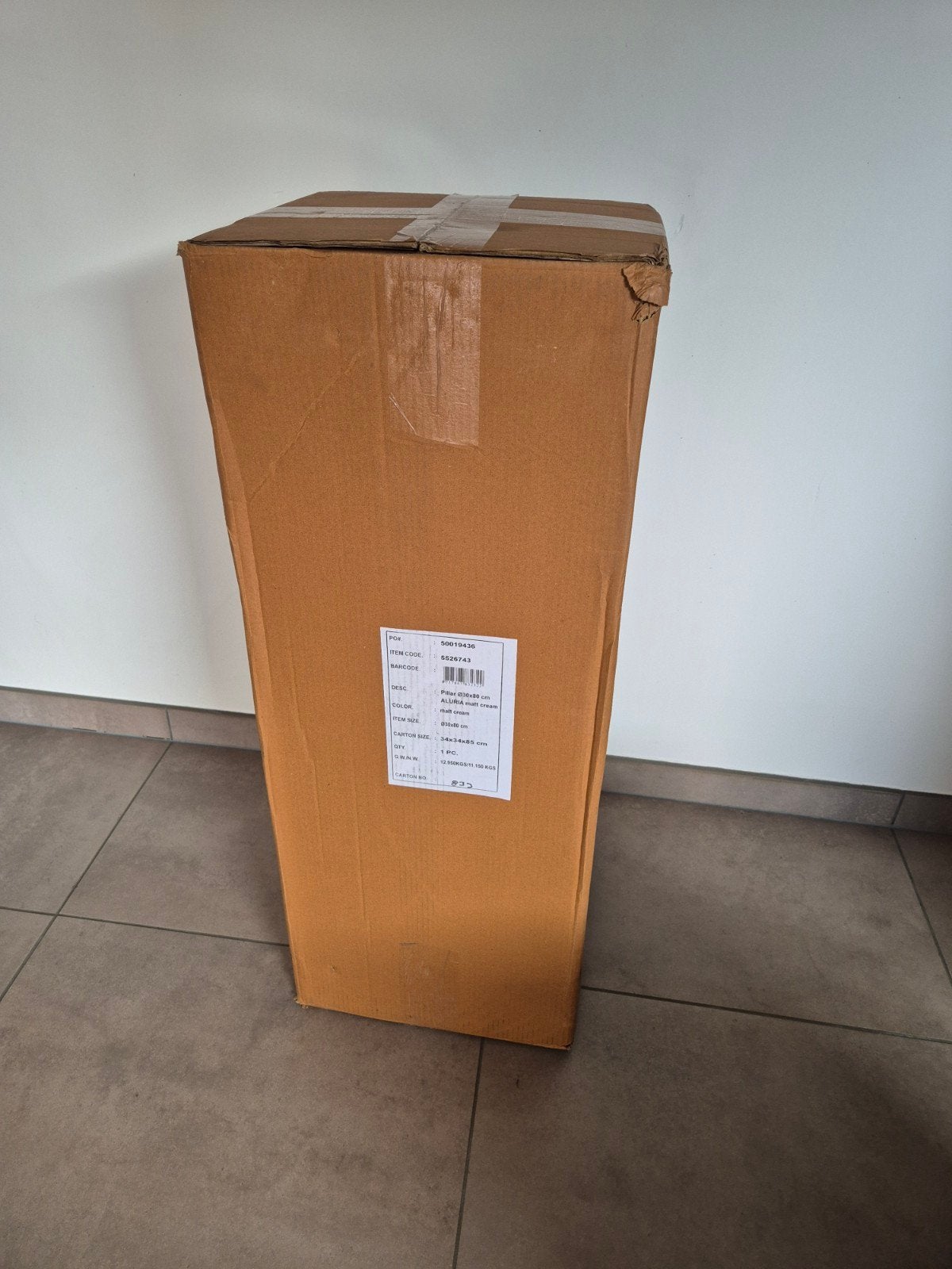 Pilaar/zuil 80cm hoog, Ophalen of Verzenden, Nieuw, Metaal