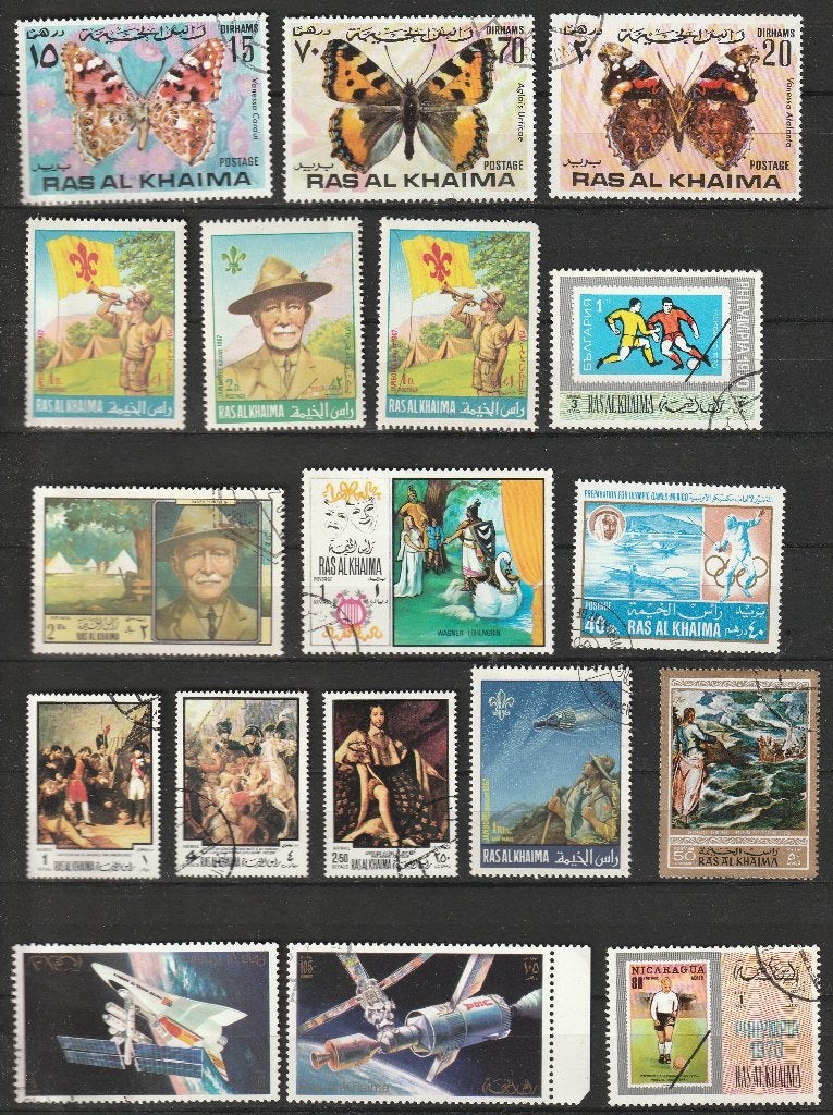 R 198. Ras al Khaima restantje 3/3 zie scan, Postzegels en Munten, Postzegels | Azië, Ophalen of Verzenden, Midden-Oosten