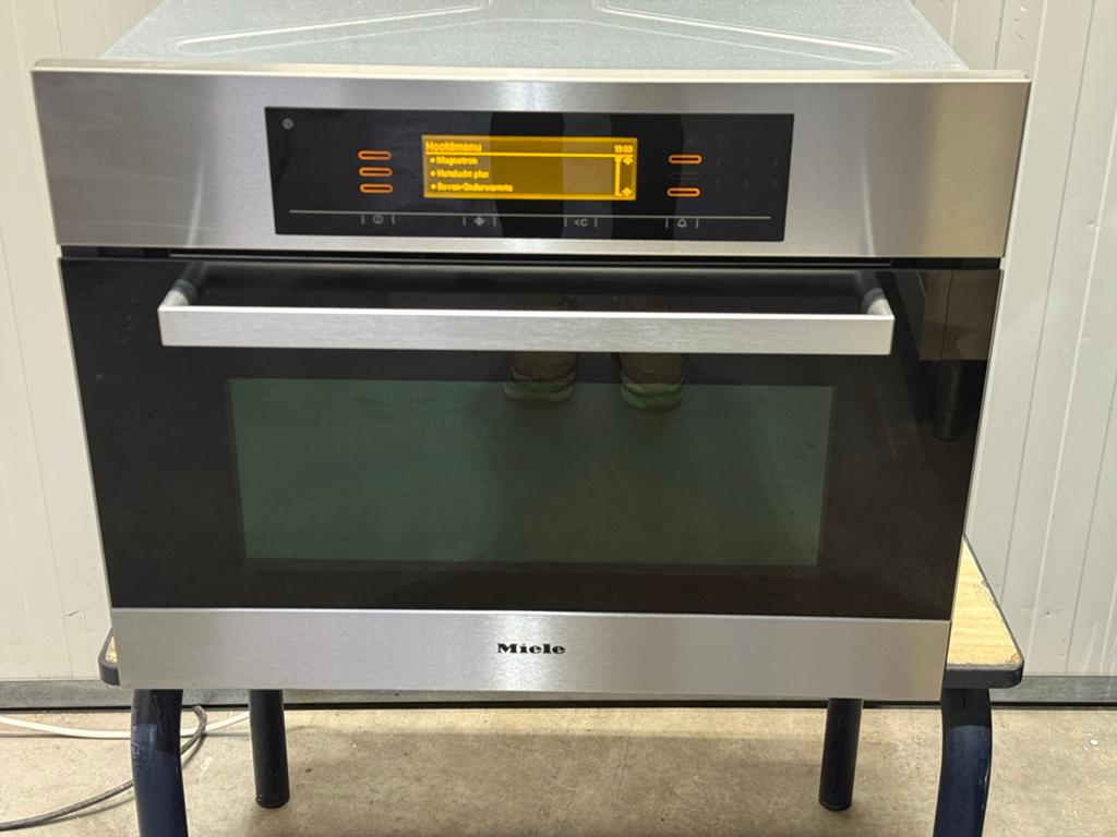Miele H5080 BM Inbouw Combi-oven Magnetron RVS, 45 tot 50 cm, Bella, Hete lucht, Ophalen of Verzenden