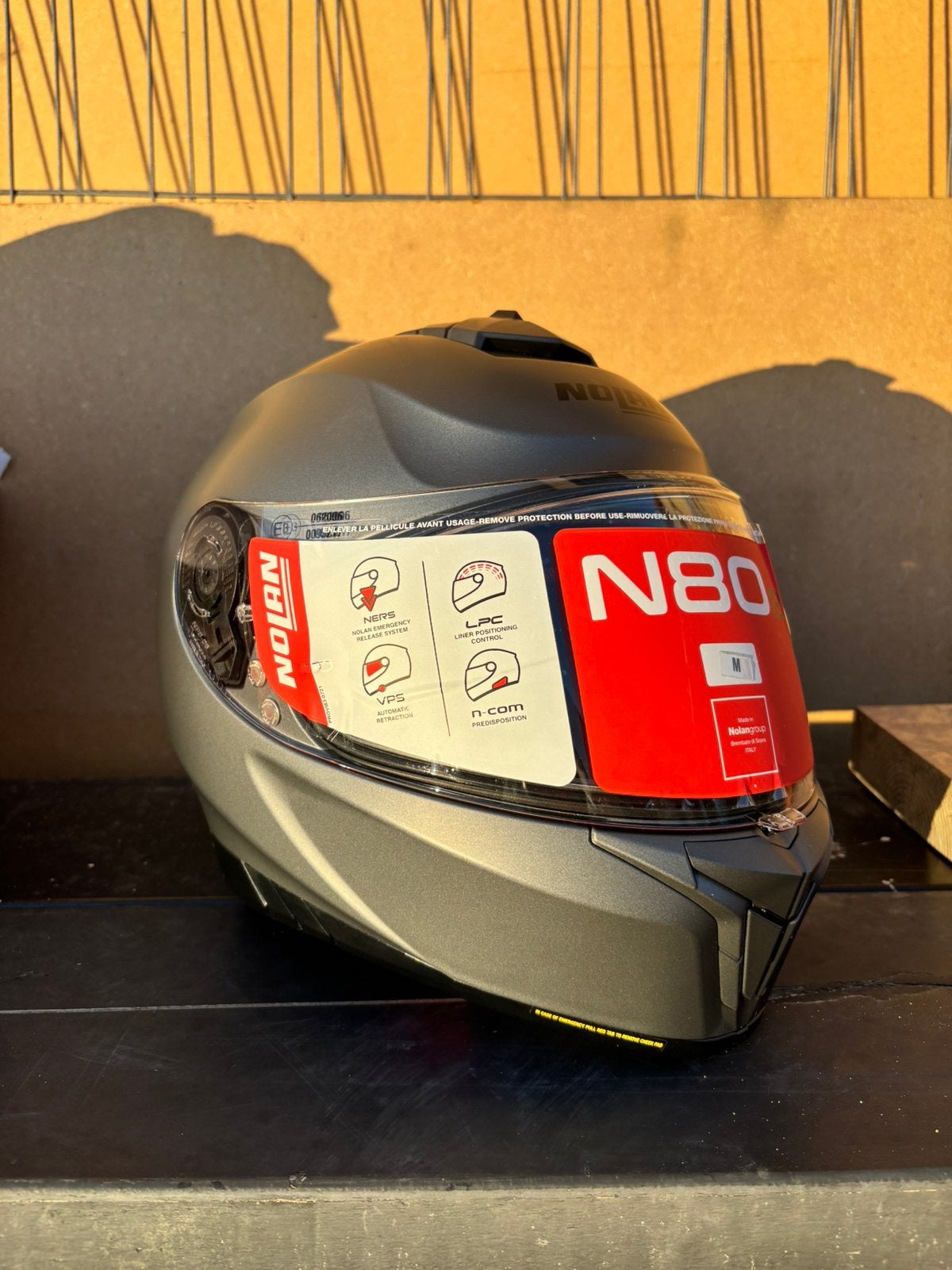 Nolan helm classic N80 grijs, Ophalen of Verzenden, Zo goed als nieuw, Grijs